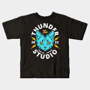 cat thunder studio Kids T-Shirt